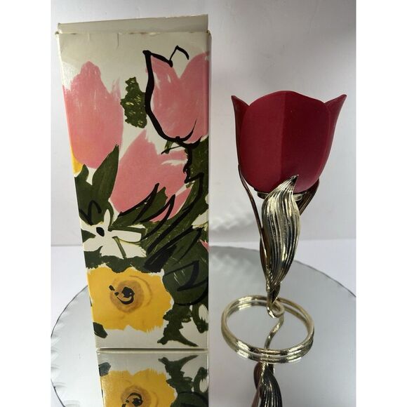 Avon Other - Vintage Avon Flaming Tulip Candle Holder And Candle‎